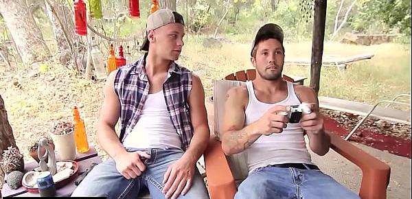  GAY-Mer threesome Brandon Evans with Jeff Powers Tobias - Bromo